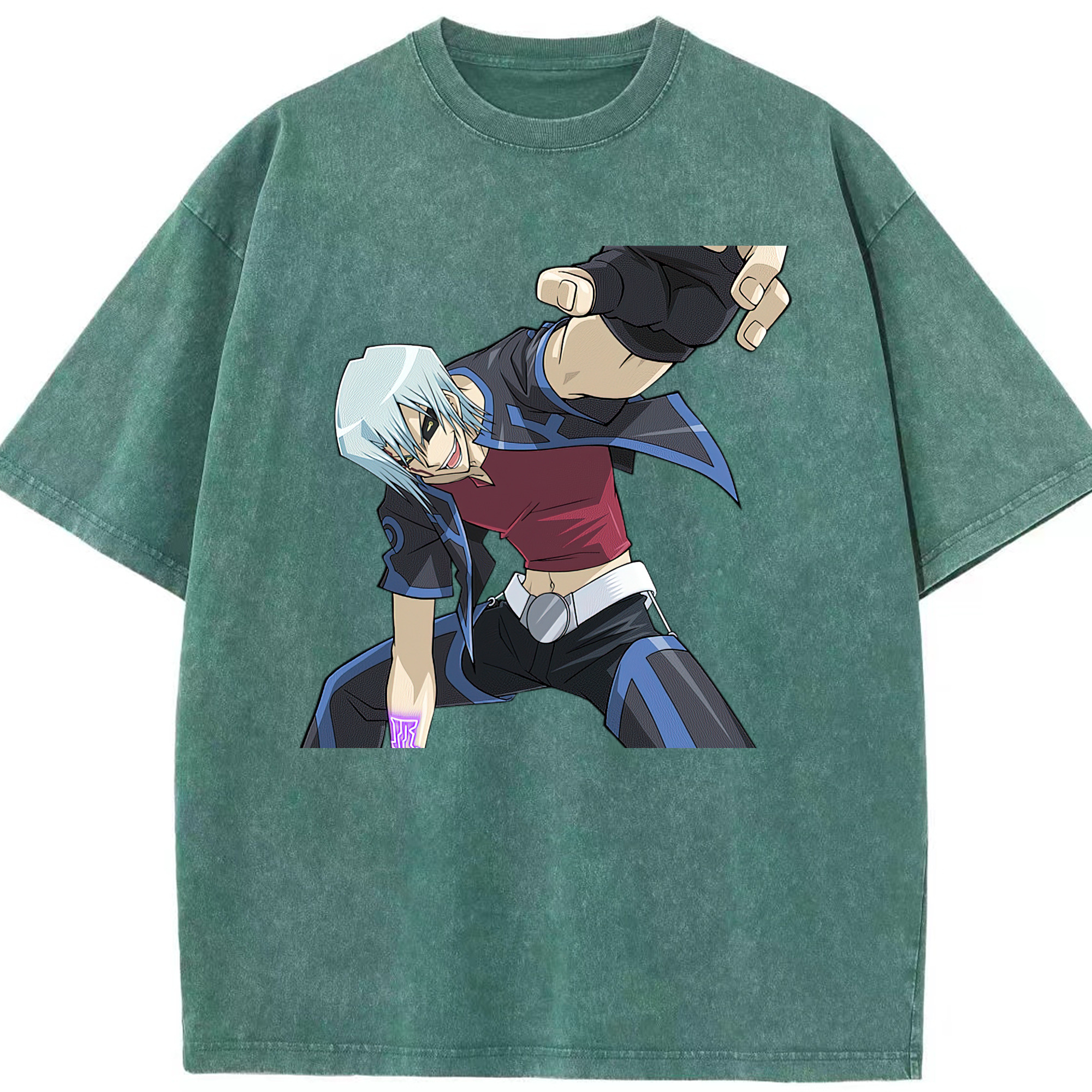 （画像用） 遊☆戯☆王 Yu-Gi-Oh! 綿100% ヴィンテージ風 半袖Tシャツ（フロントプリント）